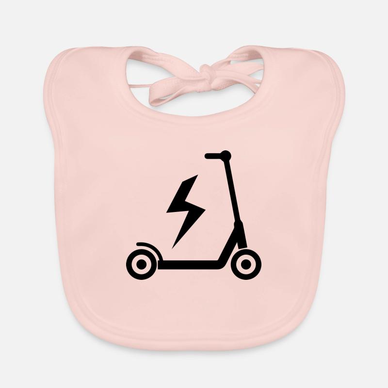 E-Scooter E-Roller Scooter - Baby Bio-Lätzchen - Rose