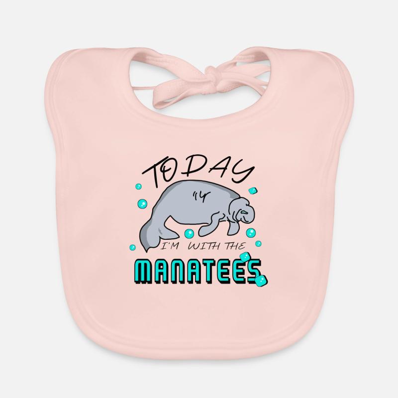 Manatee - Manatee Saying Organic Baby Bibs