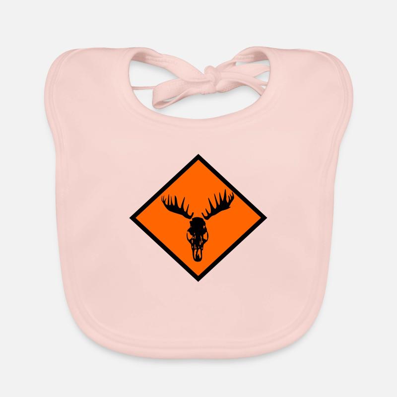 Moose Skull Organic Baby Bibs
