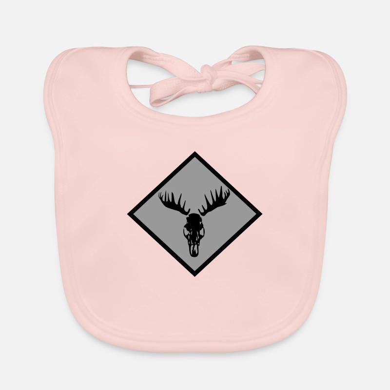 Elch-Schädel Baby Bio-Lätzchen