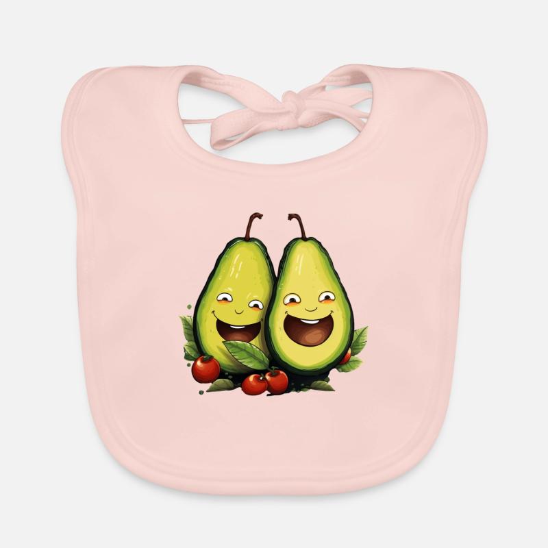 Avocado Pärchen Baby Bio-Lätzchen