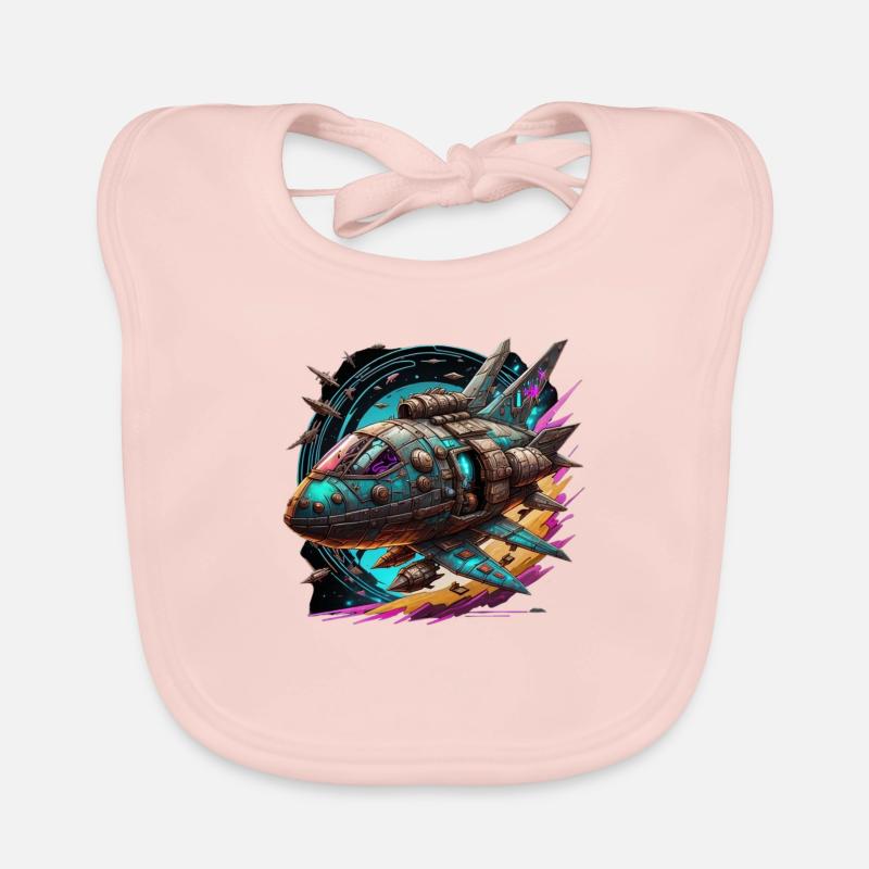 Spaceship Baby Bio-Lätzchen