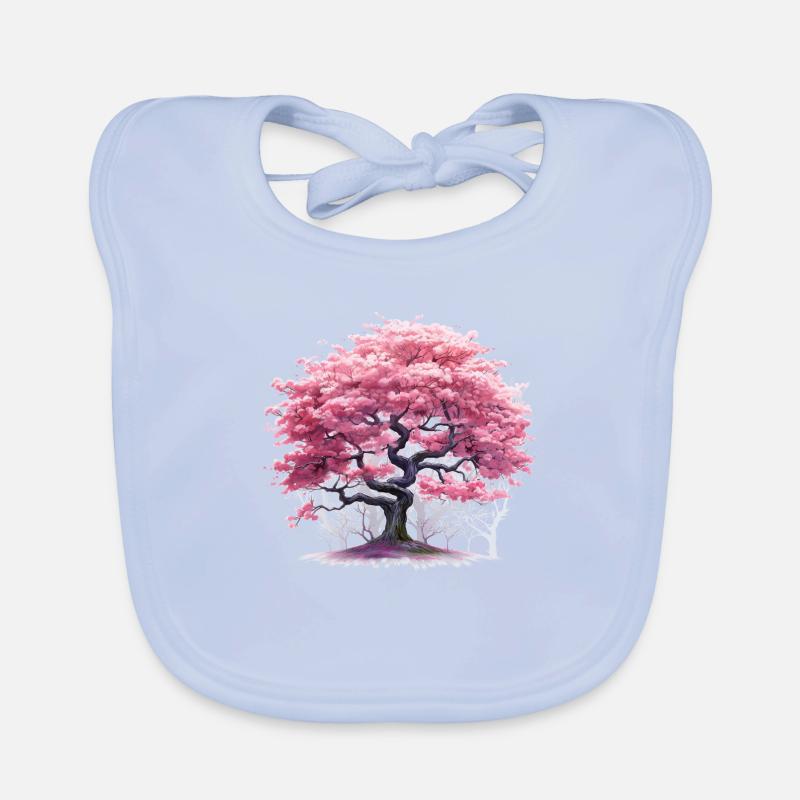 Cherry Blossom Tree Baby Bio-Lätzchen