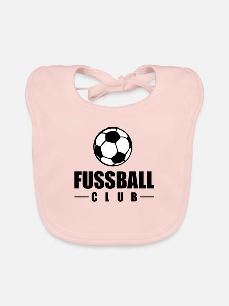 fussball club - Baby Bio-Lätzchen - Rose - Vorne