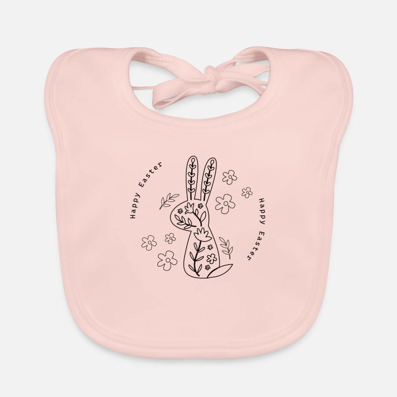Ostern Geschenk Happy Easter Baby Bio-Lätzchen