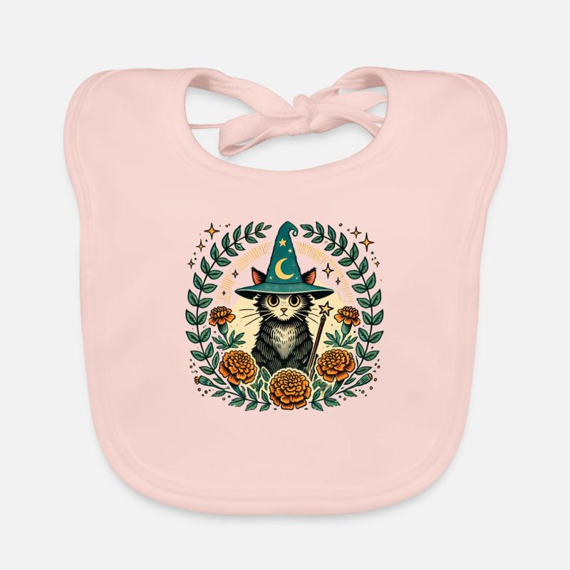 Wizard Kitty Katze Baby Bio-Lätzchen