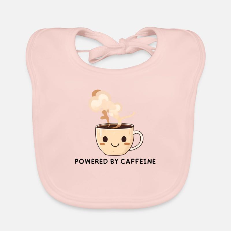 Powered By Caffeine Organic Baby Bibs