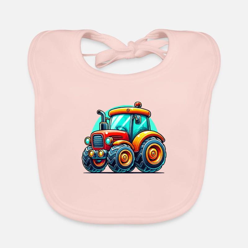 Tractor Organic Baby Bibs
