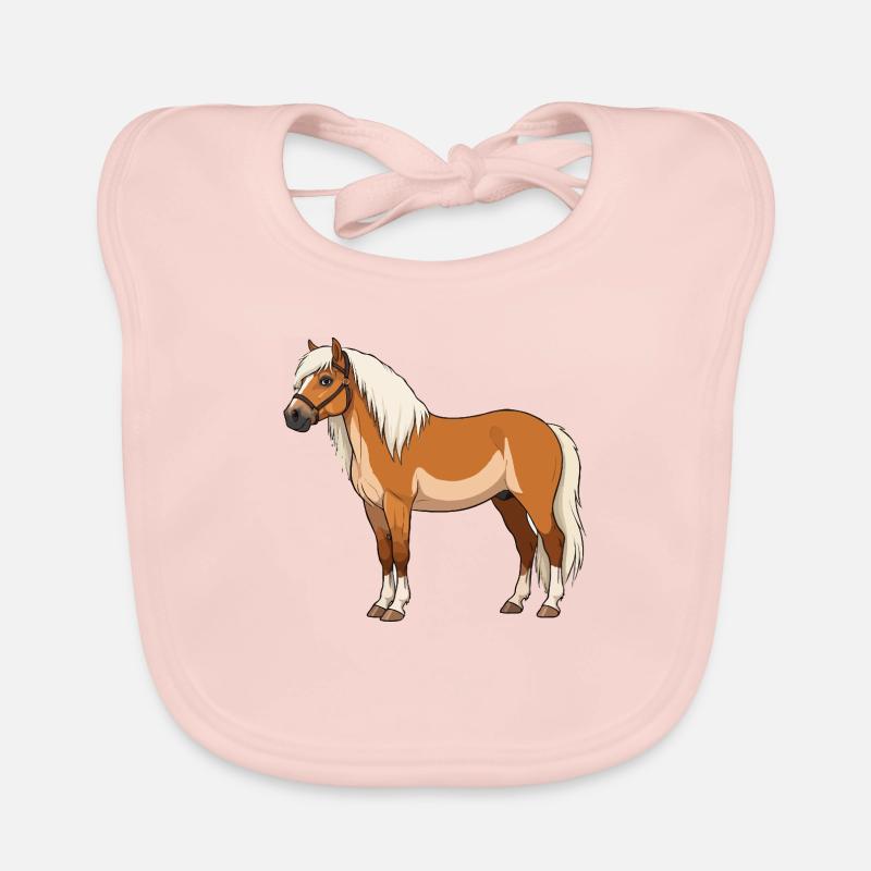 Haflinger bangs réel Bavoir bio Bébé
