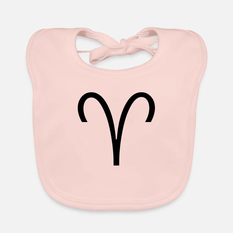 Widder Sternzeichen Kalender Symbol Baby Bio-Lätzchen