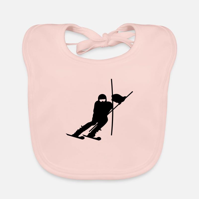 Slalom Ski (1c) Organic Baby Bibs