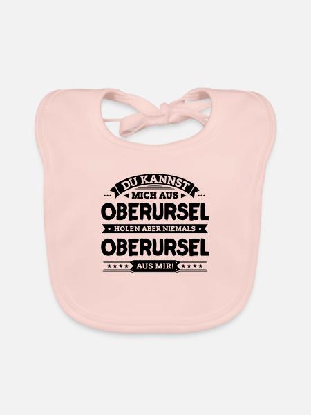 Mein Oberursel - Baby Bio-Lätzchen - Rose - Vorne
