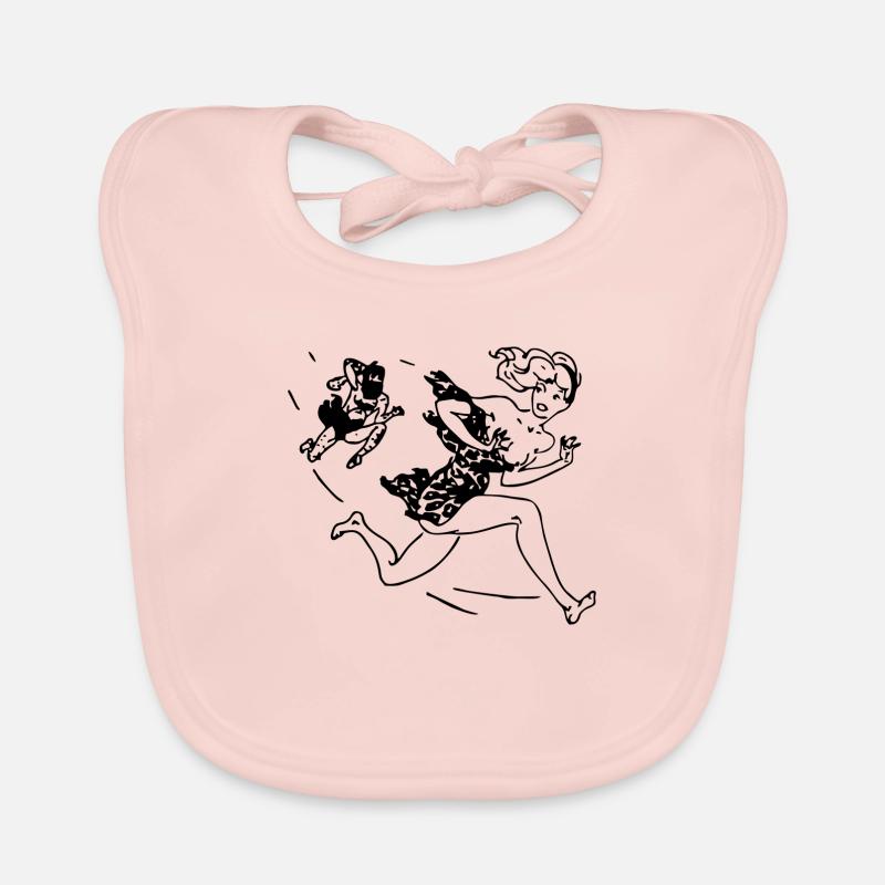 neanderthal cave man caveman steinzeit6 Organic Baby Bibs
