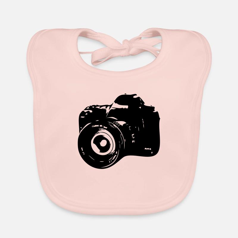 Camera Organic Baby Bibs