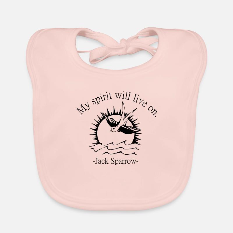 Citer Jack Sparrow Bavoir bio Bébé