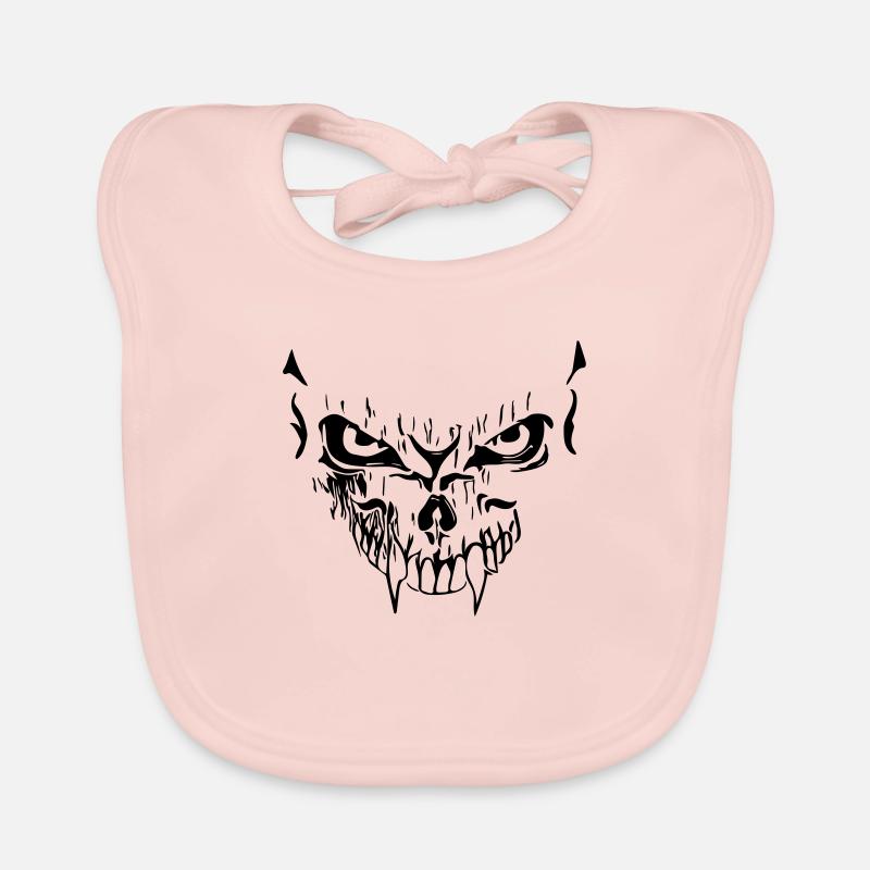 Creepy vector grimace Organic Baby Bibs