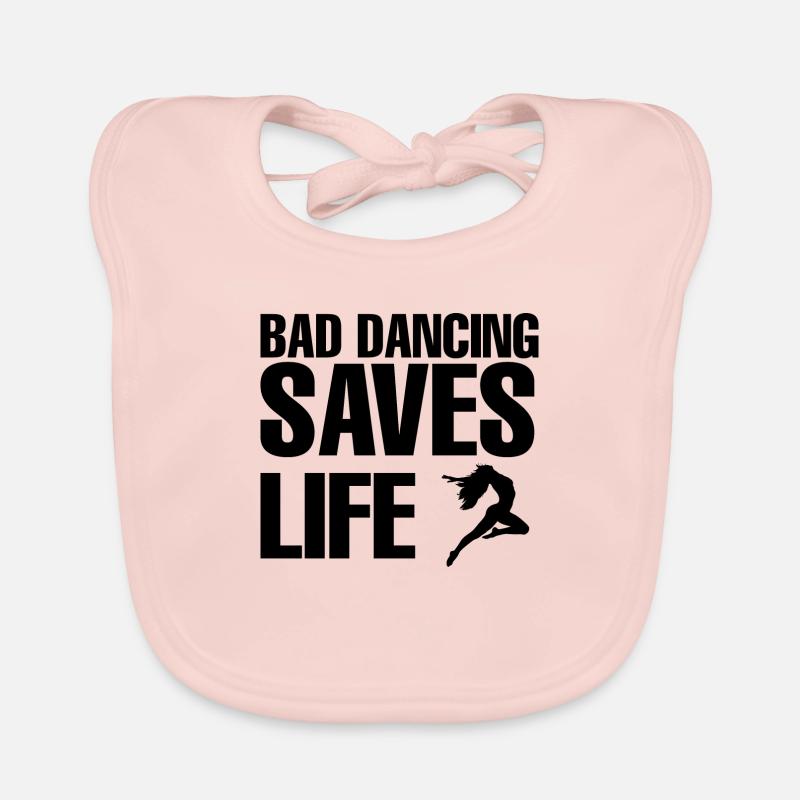 Dancing Dance Music Organic Baby Bibs