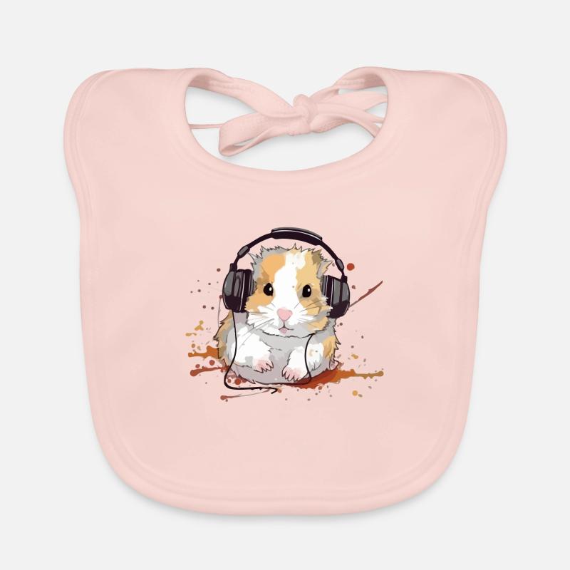 Mikey le hamster audiophile Bavoir bio Bébé