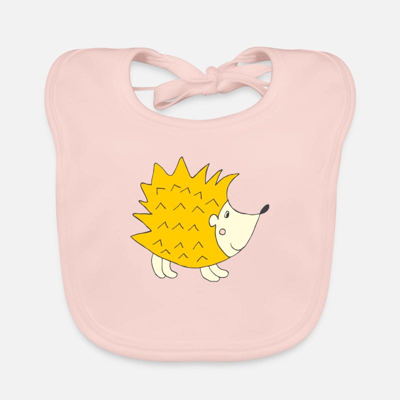 Hérisson jaune Bavoir bio Bébé