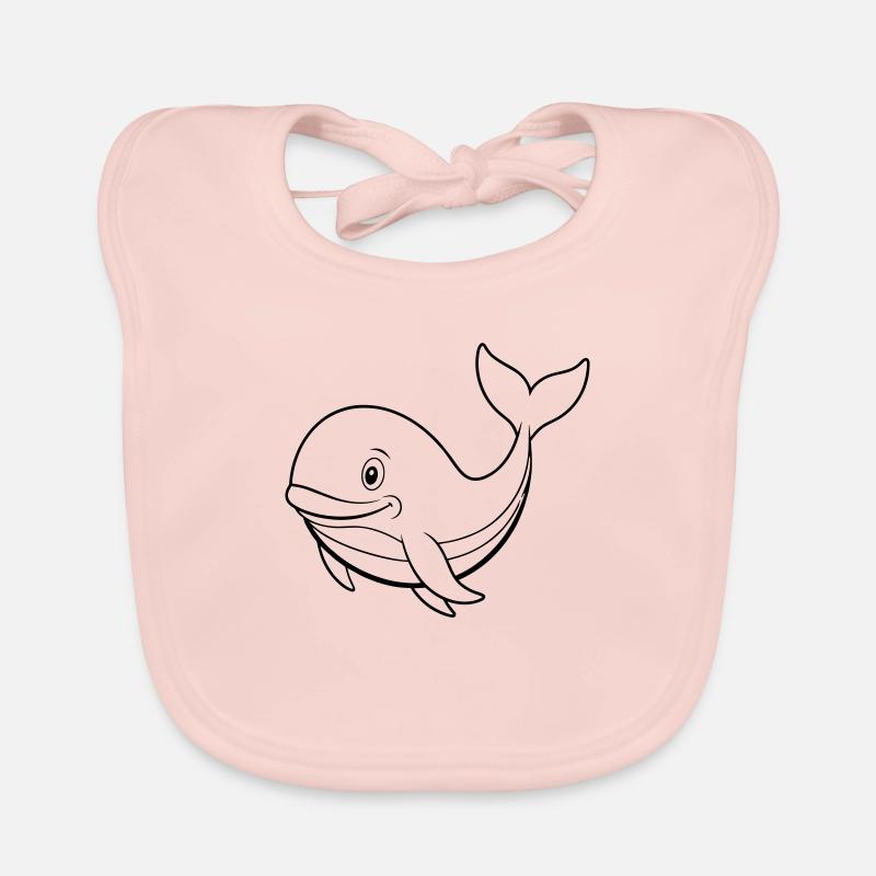 Baleine heureuse Bavoir bio Bébé