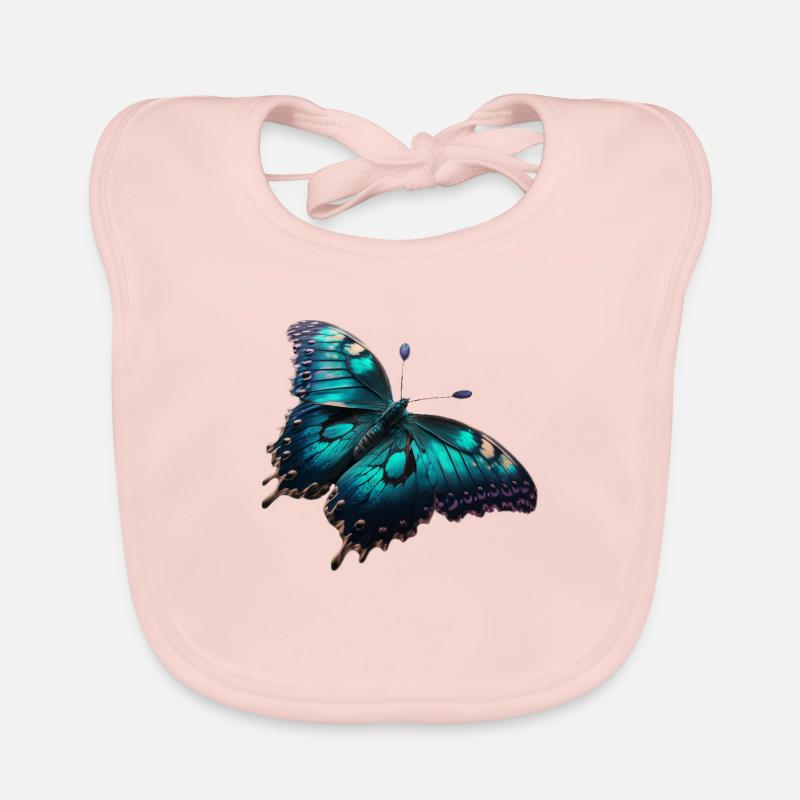 Papillon, chenille, insecte Bavoir bio Bébé