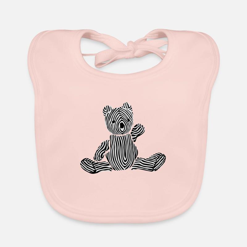 Teddy bear Organic Baby Bibs