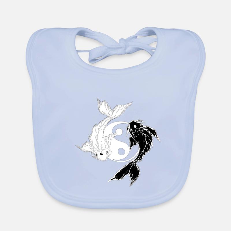 Ying Yang Inverted Organic Baby Bibs