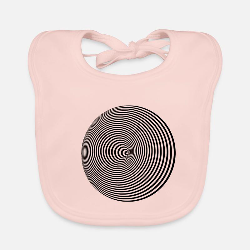 Circle illusion gift idea gift Organic Baby Bibs