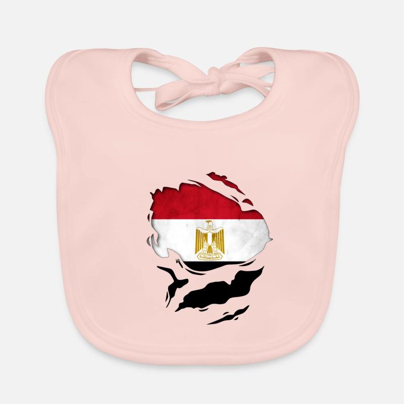 Drapeau Egypte Bavoir bio Bébé