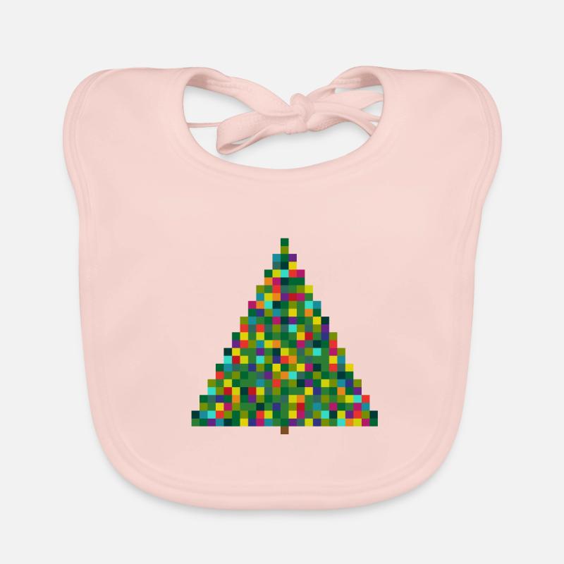 X MAS TREE - Pixel Baby Bio-Lätzchen