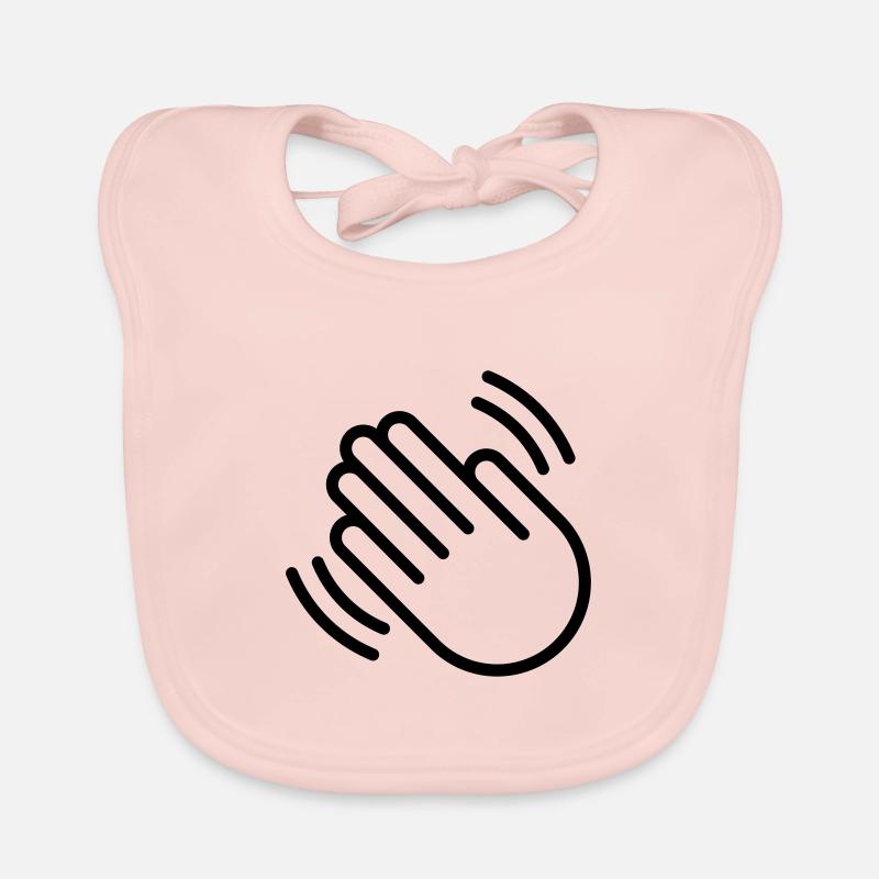 Hands clapping Organic Baby Bibs