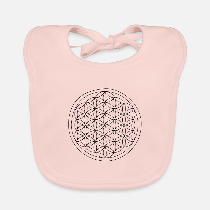 Blume des Lebens Baby Bio-Lätzchen