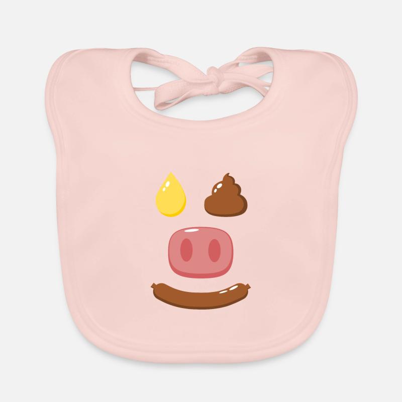Piepie Caca Boudin Cochon Bavoir bio Bébé