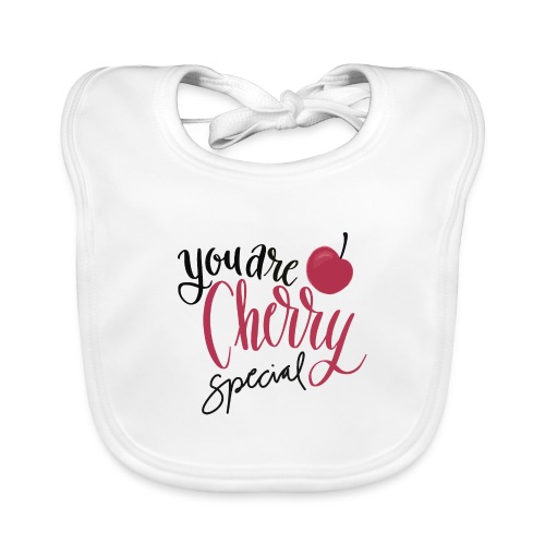Cherry Special - Ekologisk babyhaklapp