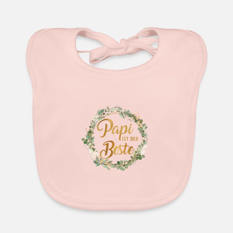 Papi ist der Beste personalisierbar Baby Bio-Lätzchen