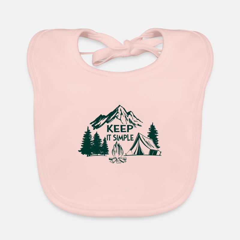 Keep it simple Adventure Hiking Camping Gift Organic Baby Bibs