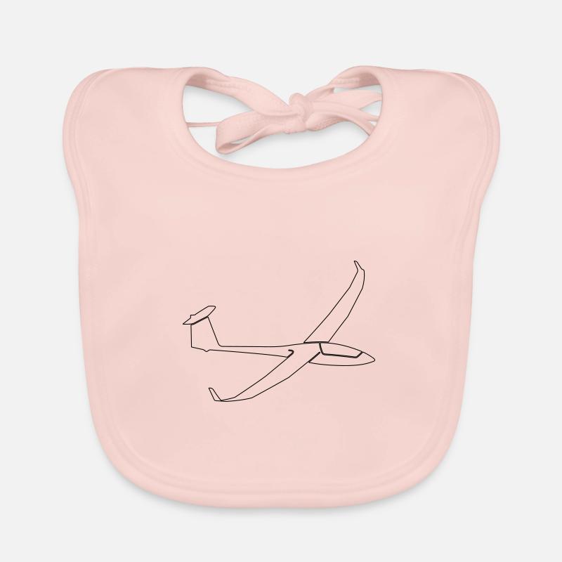 Glider Discus glider planes glide Stroke Organic Baby Bibs