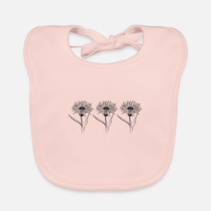 Schlichte Moonblume Baby Bio-Lätzchen