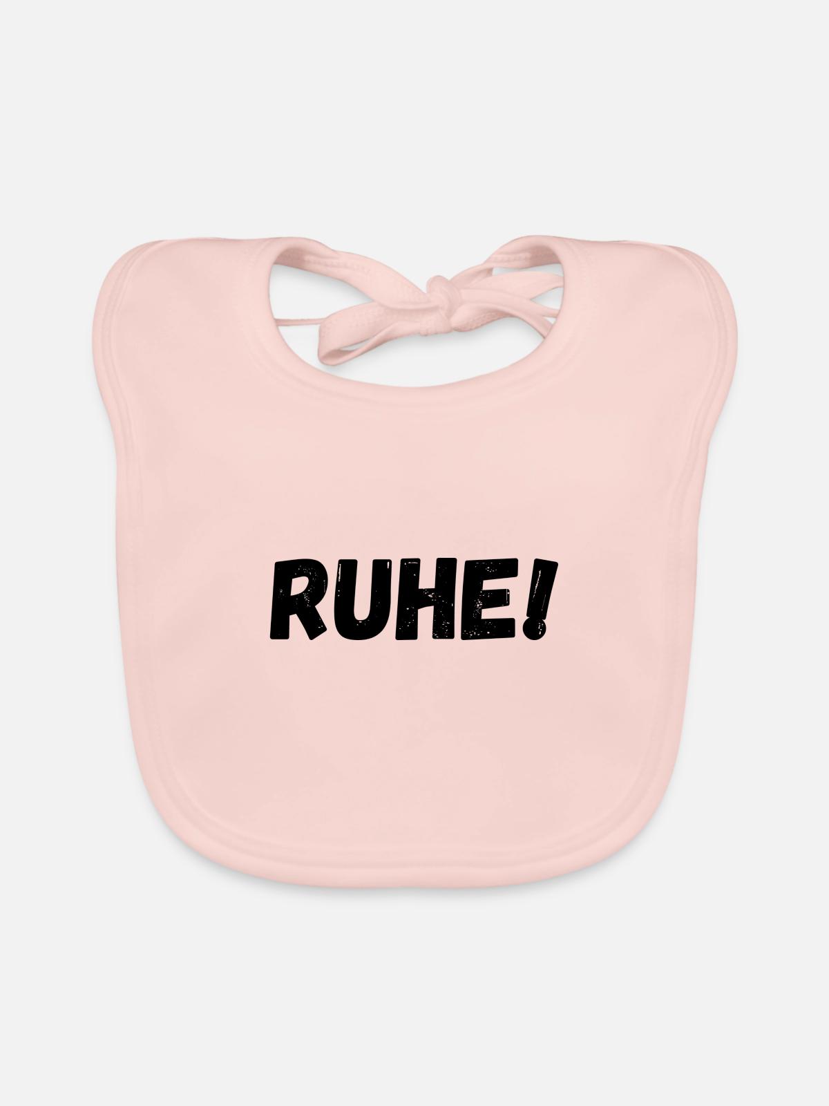 Ruhe - Baby Bio-Lätzchen - Rose - Vorne