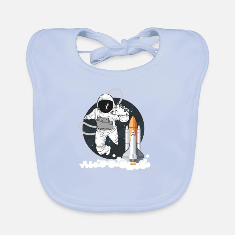 Astronaut in space Organic Baby Bibs