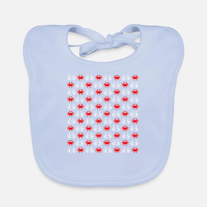 Crab pattern Organic Baby Bibs