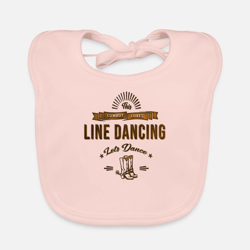 Line Dancer Linedance Geschenk Baby Bio-Lätzchen