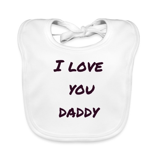 Ich liebe dich Papa - Vatertagsgeschenktipp - Baby Bio-Lätzchen
