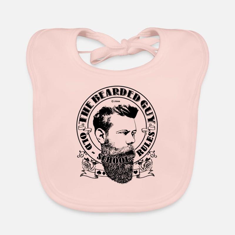 bärtiger Mann 02 Baby Bio-Lätzchen