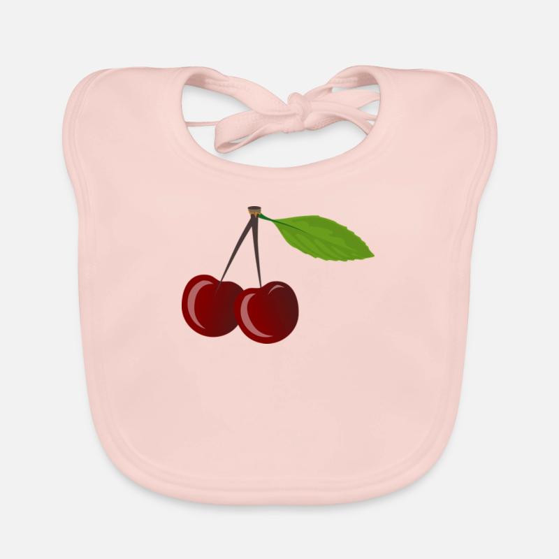 cherry Organic Baby Bibs