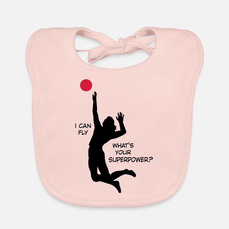 Volleyball Organic Baby Bibs
