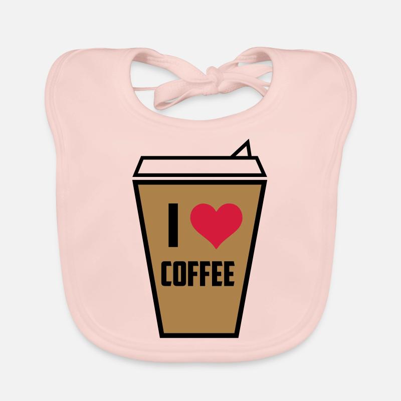 I love café 3 Bavoir bio Bébé