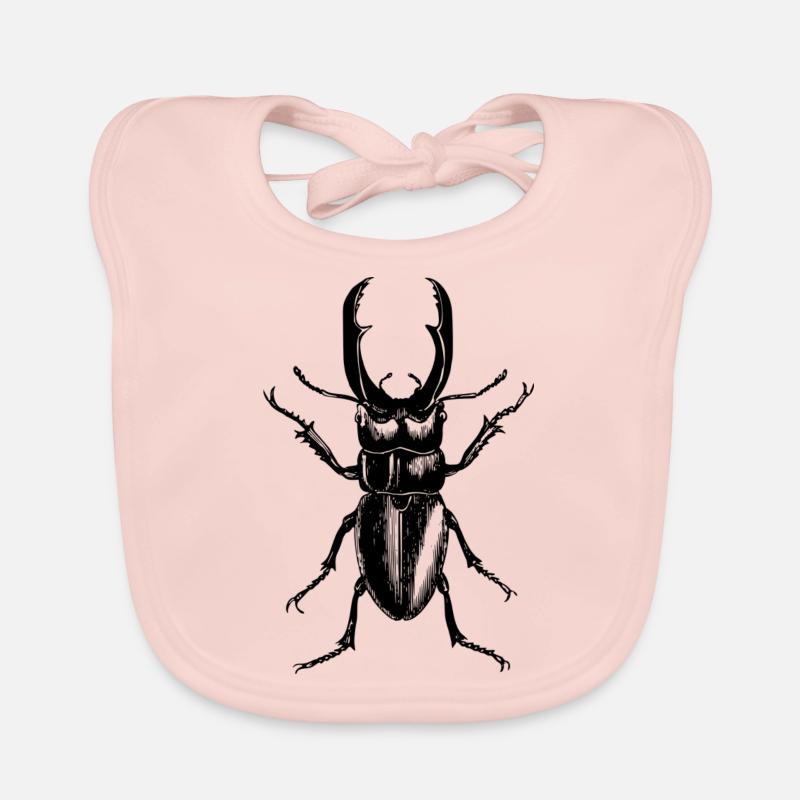 stag beetle Organic Baby Bibs