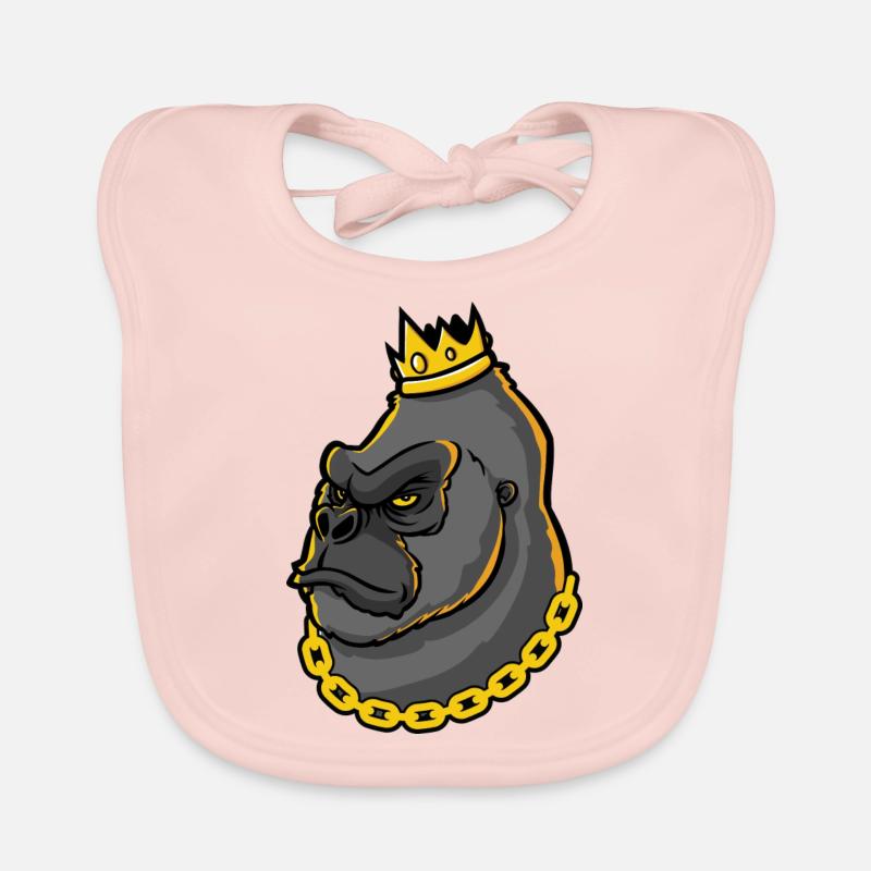 Gorille - Gorilla King Bavoir bio Bébé