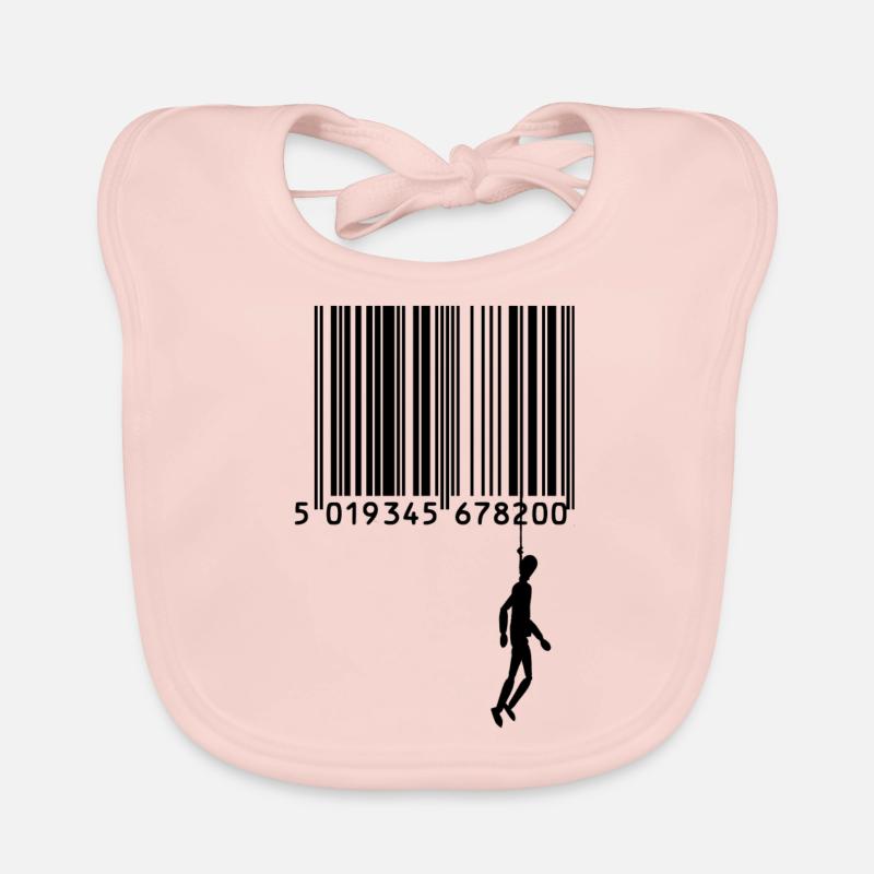 Marionette am Barcode Baby Bio-Lätzchen